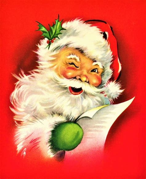 pictures of vintage santa claus|printable santa images.